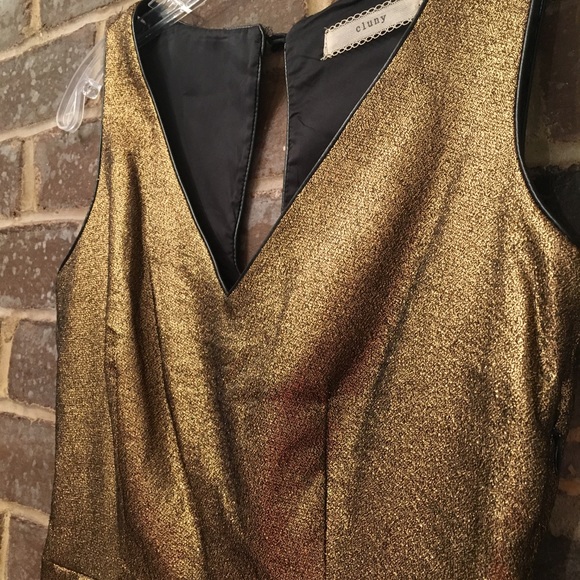 Cluny Gold Dress - Picture 11 of 16